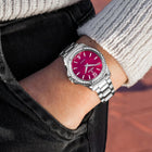 Ρολόι Festina Mademoiselle F20593/2 Με Ασημί Μπρασελέ & Κόκκινο Καντράν