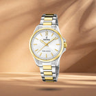 Ρολόι Festina Solar Energy F20655/2 Με Ασημί-Χρυσό Μπρασελέ & Λευκό Καντράν