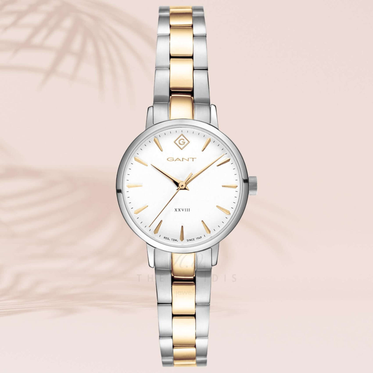 Ρολόι Gant Park Avenue G126010 Με Δίχρωμο Μπρασελέ & Άσπρο Καντράν