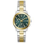 Γυναικείο Ρολόι Guess Birdie GW1031L6 με Δίχρωμο Μπρασελέ & Πράσινο Καντράν