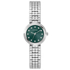 Γυναικείο Ρολόι Guess Clara GW0930L1 με Ασημί Μπρασελέ & Πράσινο Καντράν