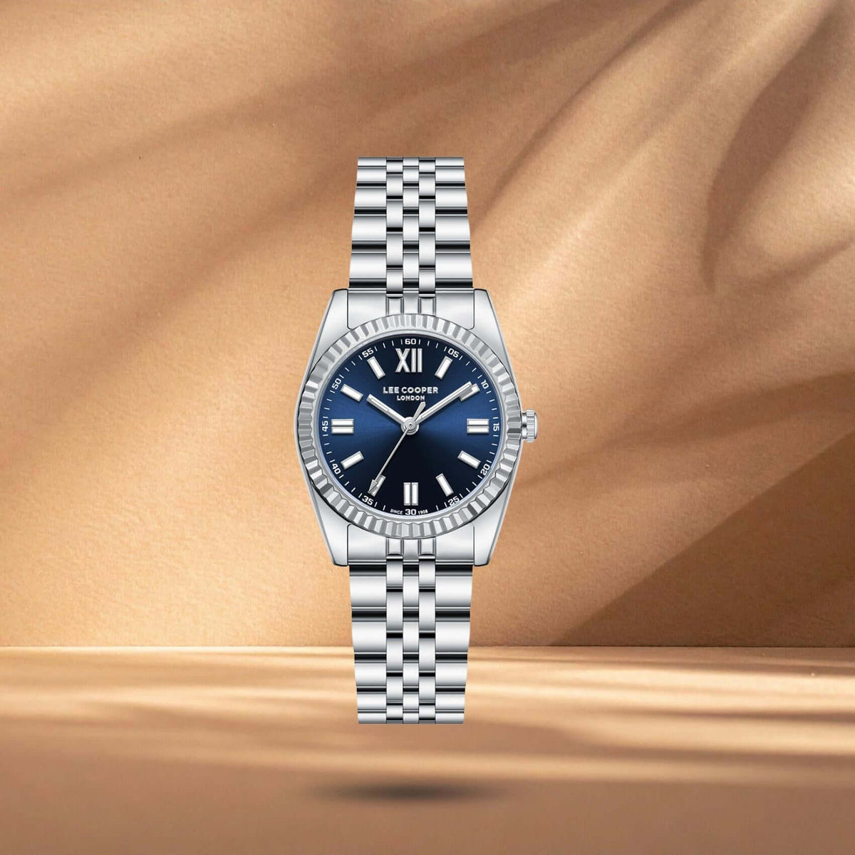 Ρολόι Lee Cooper Ladies LC08303.390 Με Ασημί Μπρασελέ