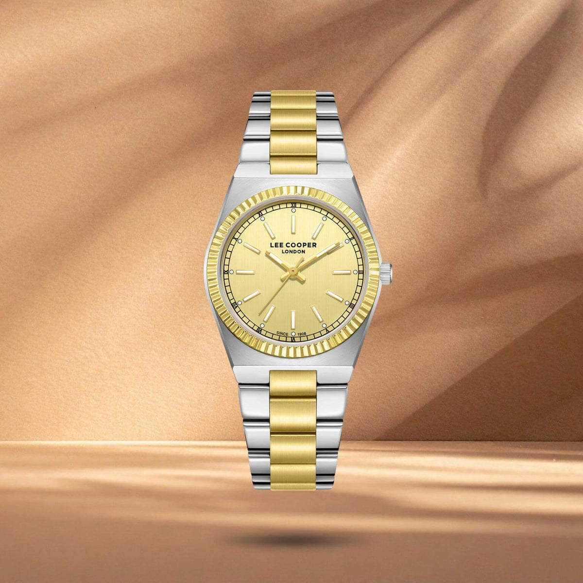 Ρολόι Lee Cooper Ladies LC08375.210 Με Δίχρωμο Μπρασελέ