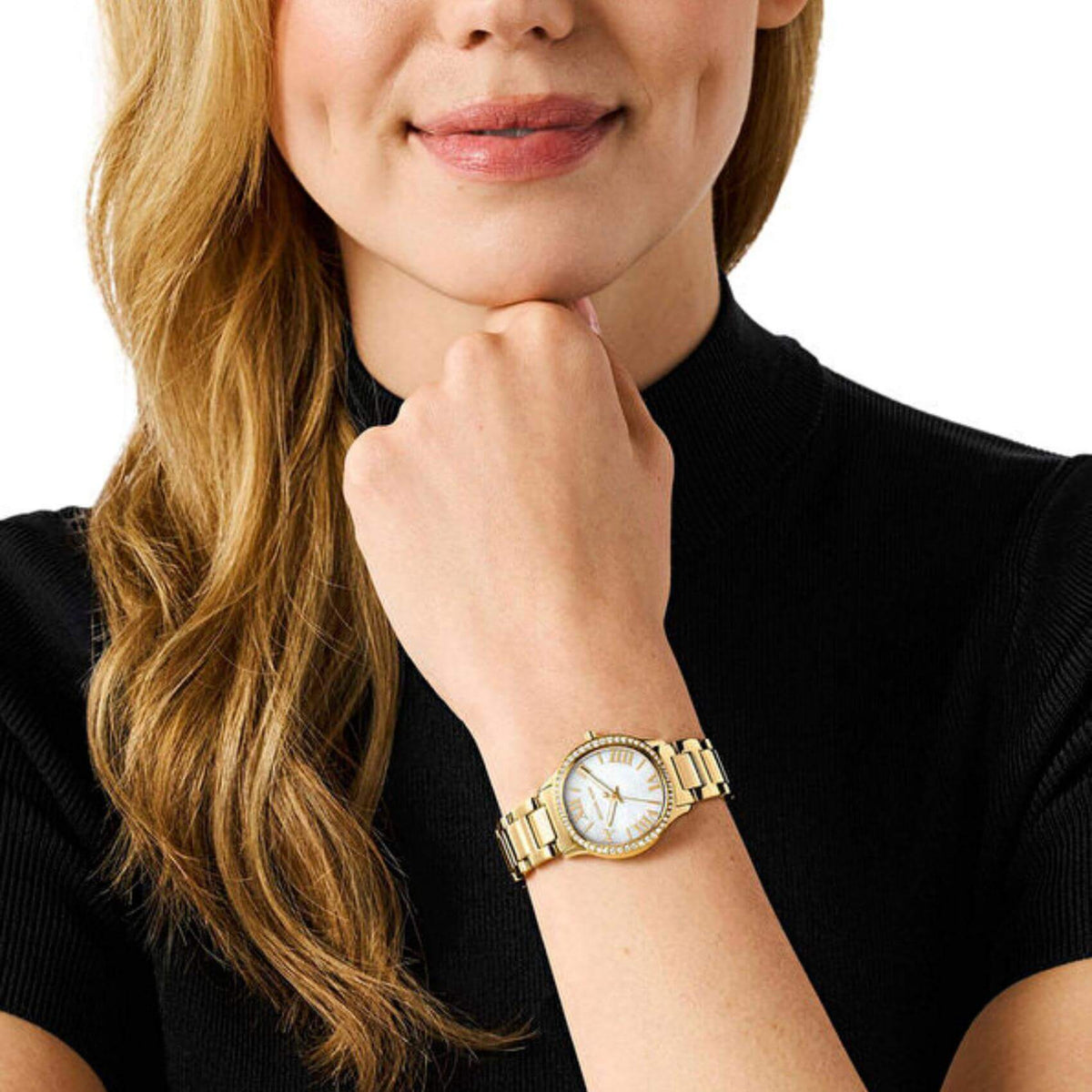 Ρολόι Michael Kors Sage Silver MK4822 Με Χρυσό Μπρασελέ