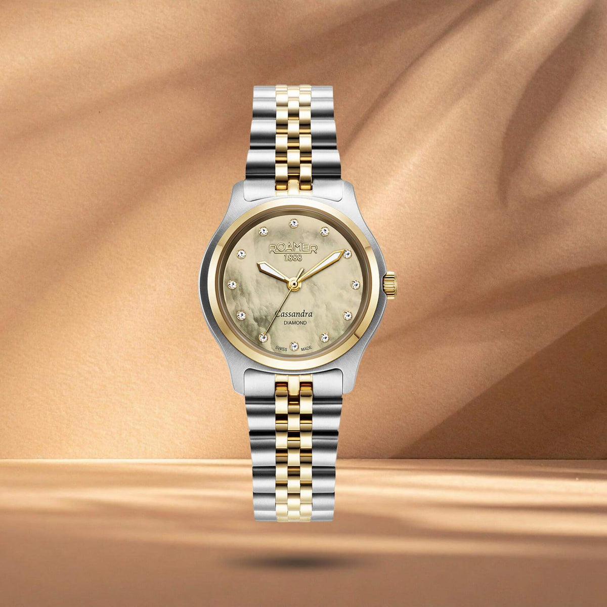 Ρολόι Roamer Cassandra Diamond 626847-47-39-20 Με Δίχρωμο Μπρασελέ