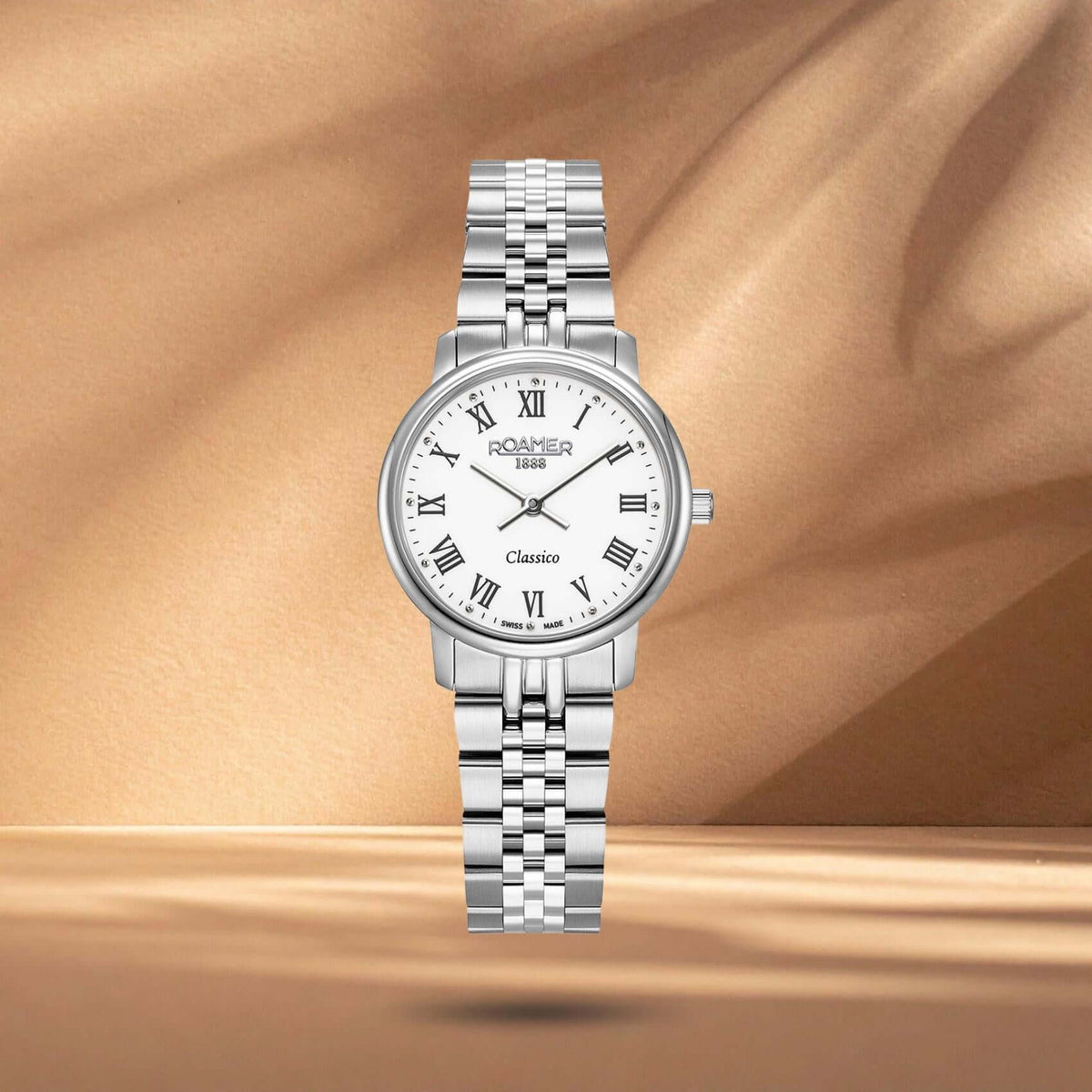 Γυναικείο ρολόι Roamer Classico Ladies 971857-41-25-50 με ελβετικό μηχανισμό quartz και κάσα 30 mm.