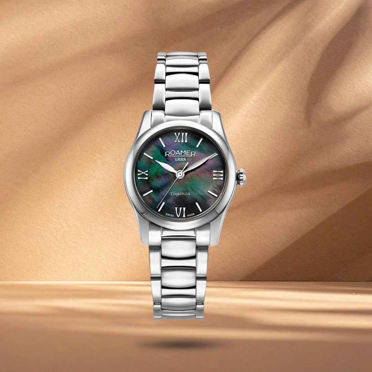 Γυναικείο Ρολόι Roamer Eleganza 974847-41-80-20 Με Ασημί Μπρασελέ