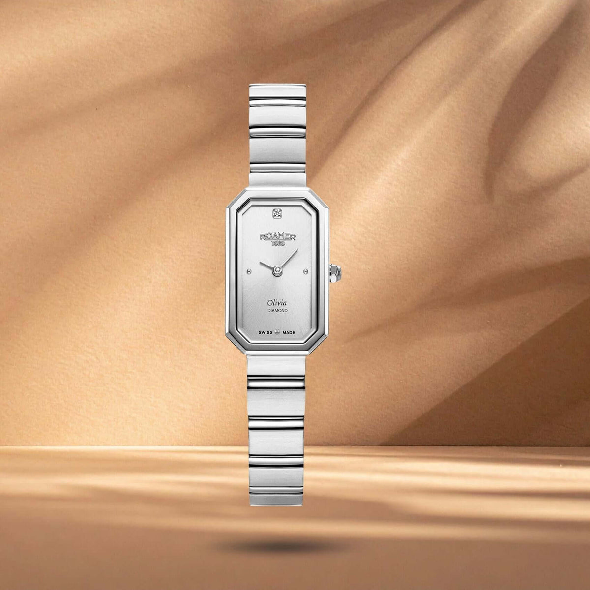Γυναικείο ρολόι Roamer Olivia Diamond 627845-41-19-20 με Swiss made μηχανισμό και κάσα 18 mm.