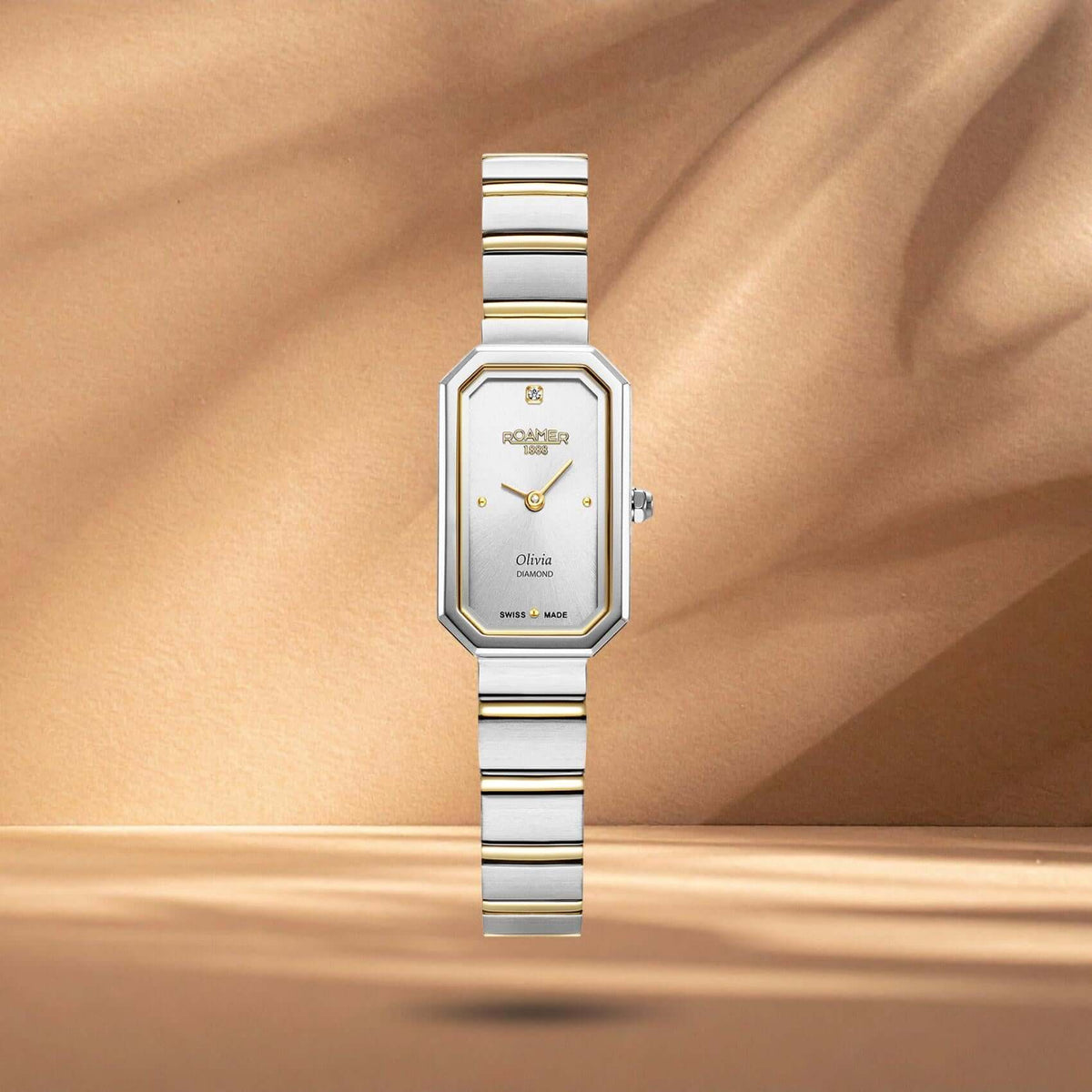 Ρολόι Roamer Olivia Diamond 627845-47-19-20 Με Δίχρωμο Μπρασελέ