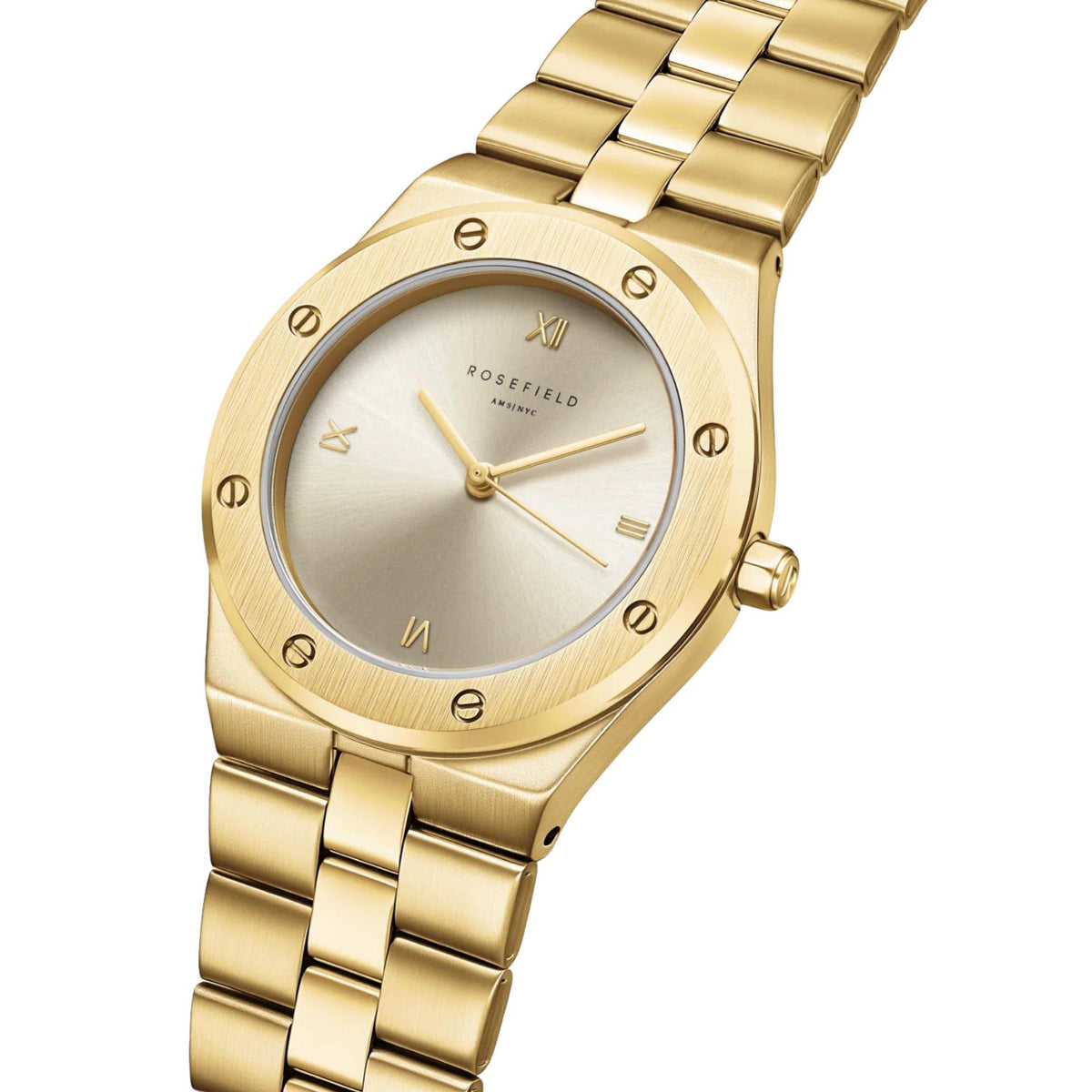 Σαμπανί καντράν ρολογιού Rosefield Rose Gold SPCGSG-SP01 διαμέτρου 33mm