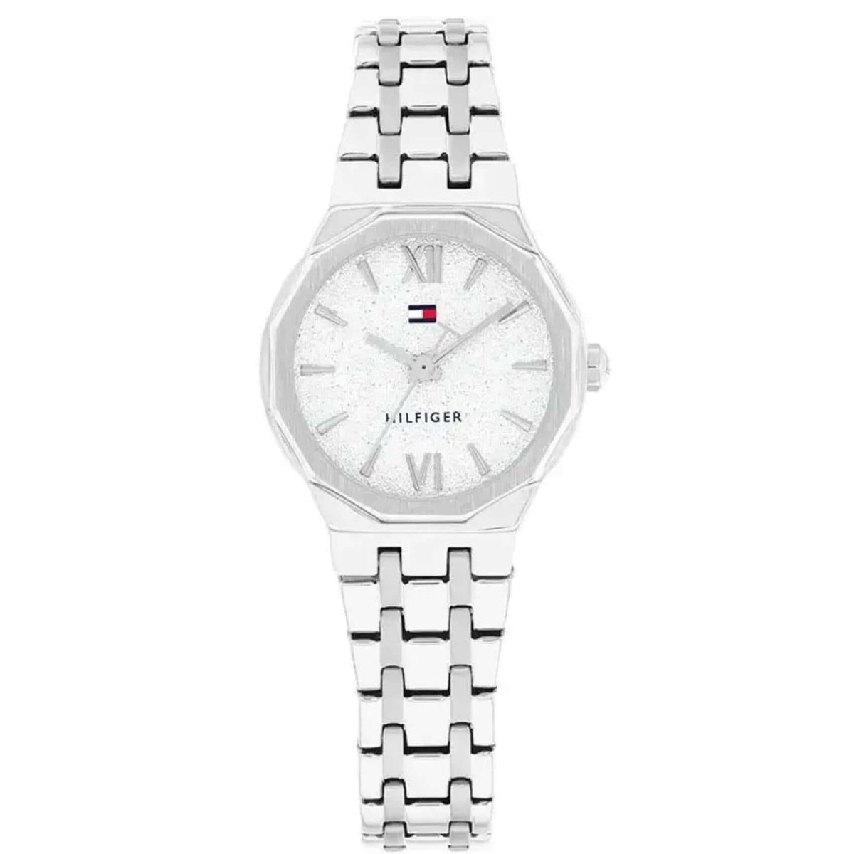 Γυναικείο ρολόι Tommy Hilfiger Mackenzie 1782889 με ασημί μπρασελέ από ανοξείδωτο ατσάλι και ασημί καντράν 25mm.