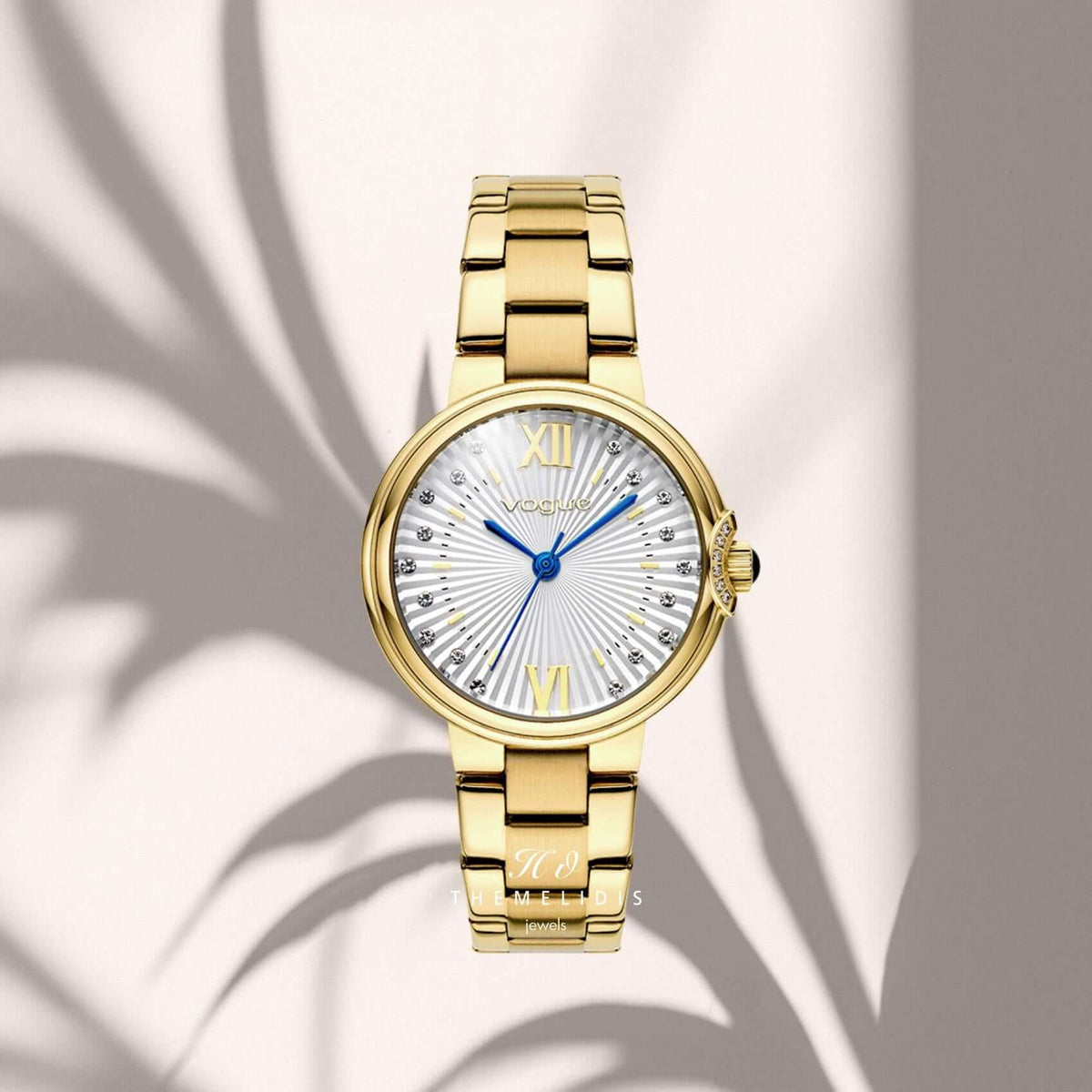 Ρολόι Vogue Carmen Mini 2020616041 Με Χρυσό Μπρασελέ & Ασημί Καντράν