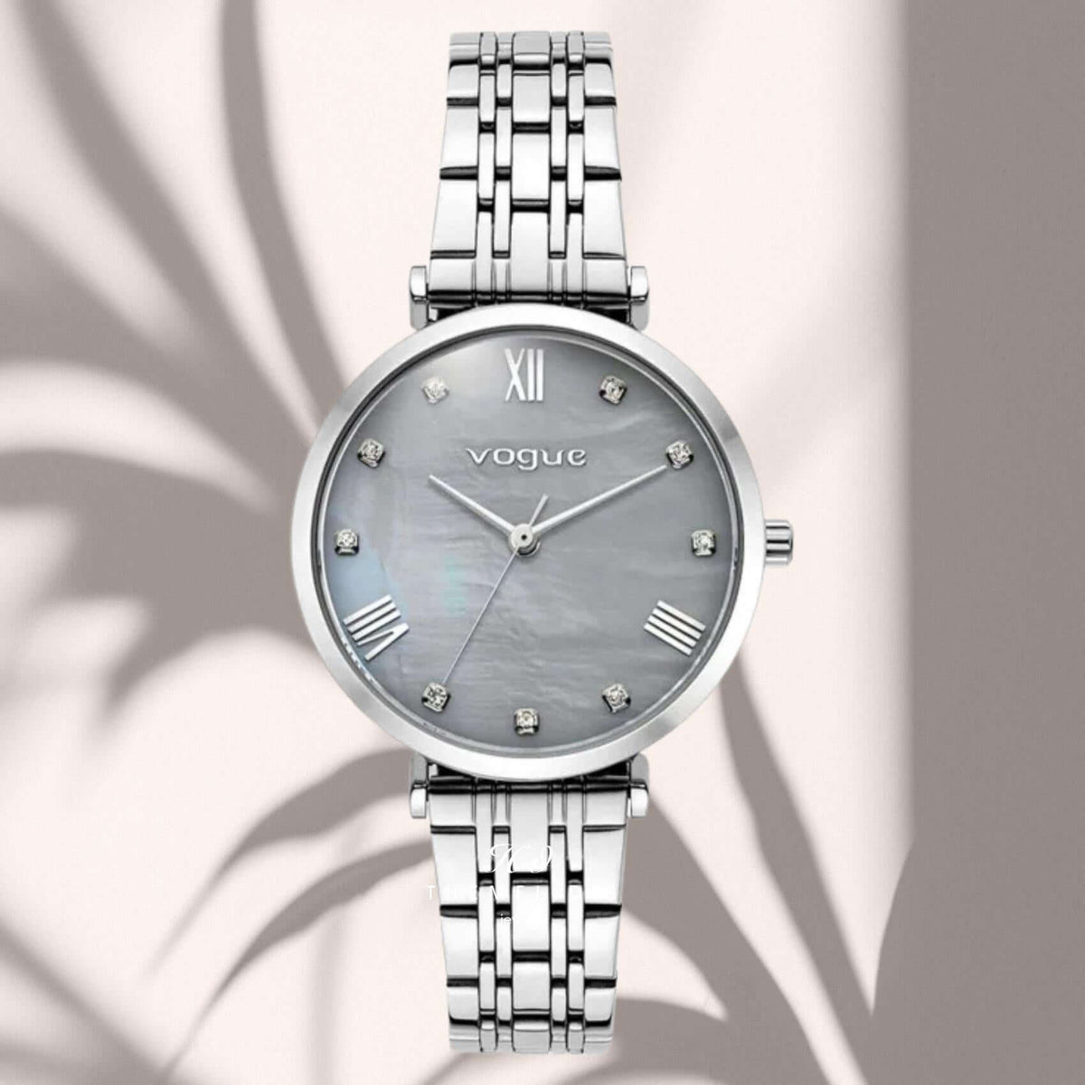 Ρολόι Vogue New Bliss 2020616382 Με Ασημί Μπρασελέ και Γκρί Φίλντισι Καντράν