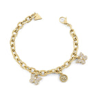 Γυναικείο Βραχιόλι Guess Borboleta JUBB06130JWYGL Χρυσό με Πεταλούδες
