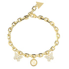 Γυναικείο Βραχιόλι Guess Borboleta JUBB06130JWYGL Χρυσό με Πεταλούδες