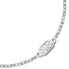 Βραχιόλι Karl Lagerfeld Crystals KLAYC65 Ασημί με Λευκές Πέτρες