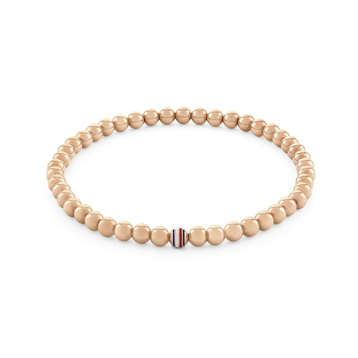 Γυναικείο ατσάλινο ροζ χρυσό βραχιόλι Tommy Hilfiger 2780939 μήκους 16.5 cm με χάντρες.
