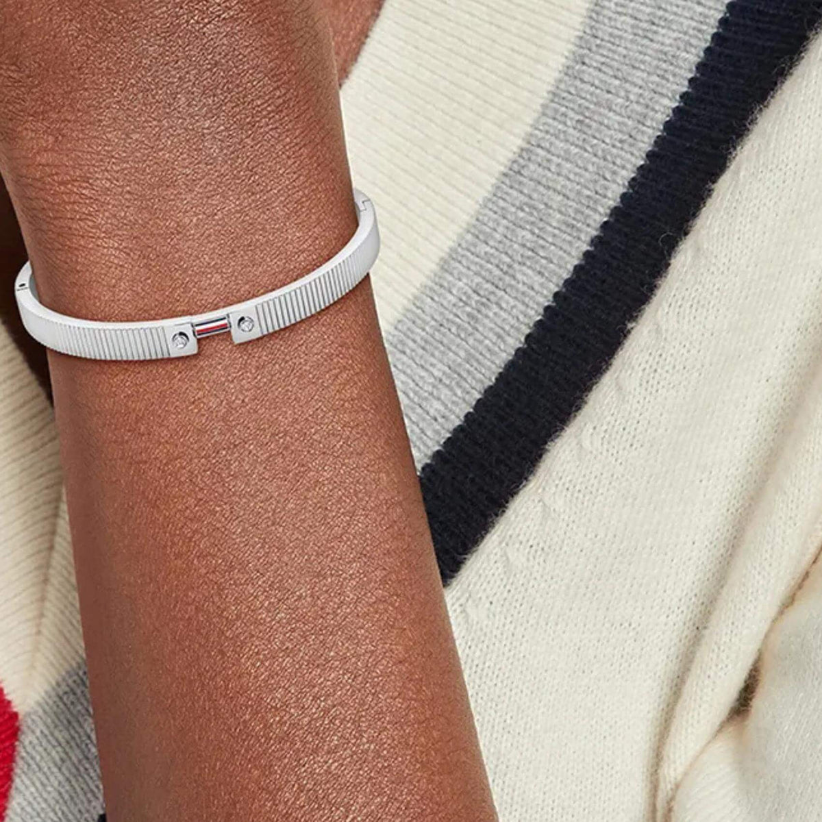 Βραχιόλι Tommy Hilfiger Stripes 2781047 Ασημί Χειροπέδα