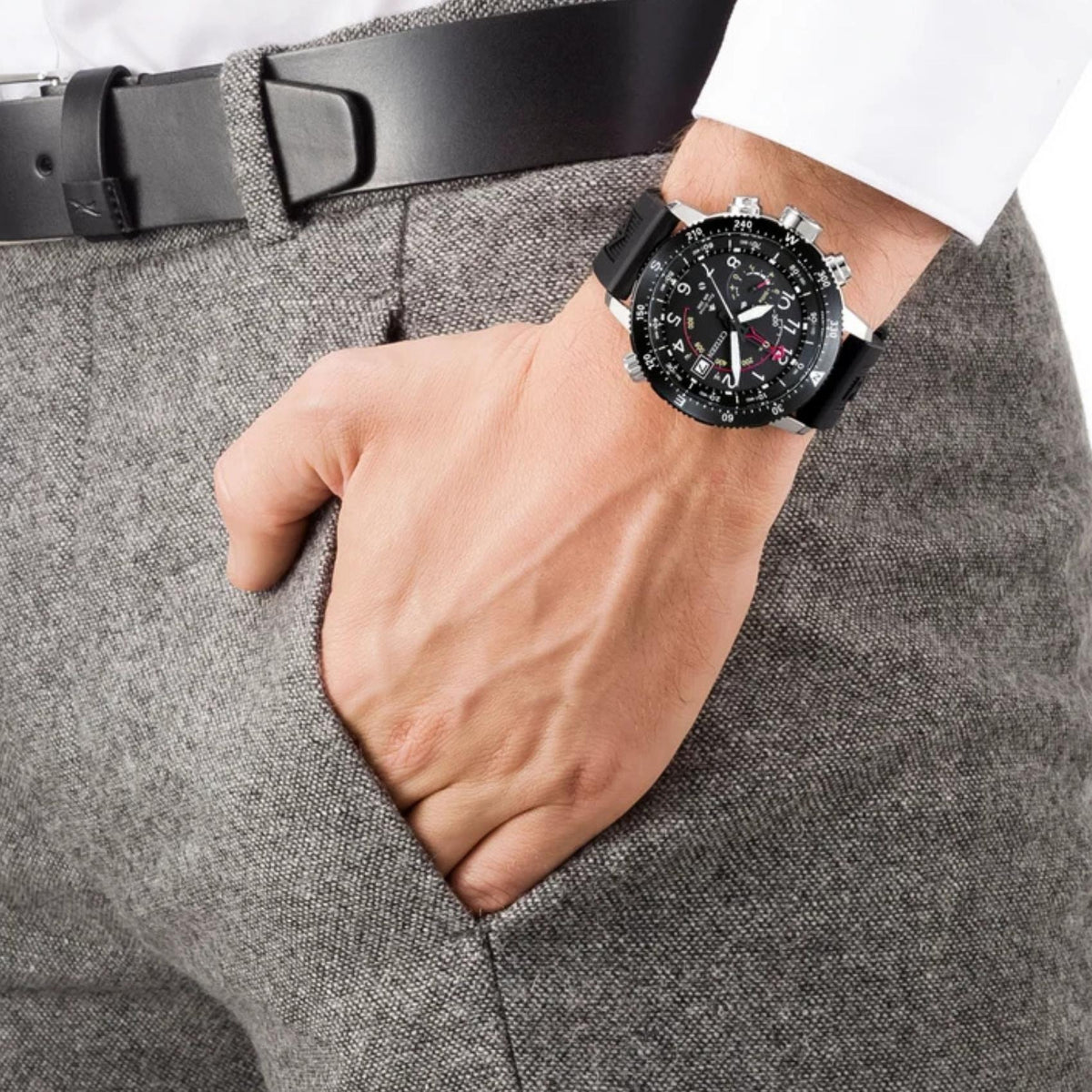 Καταδυτικό Ρολόι Citizen Promaster Altichron BN4044-15E Με Μαύρο Λουράκι & Μαύρο Καντράν