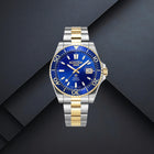 Καταδυτικό Ρολόι Roamer Premier 986983-47-45-20 Με Ασημί-Χρυσό Μπρασελέ & Μπλε Καντράν