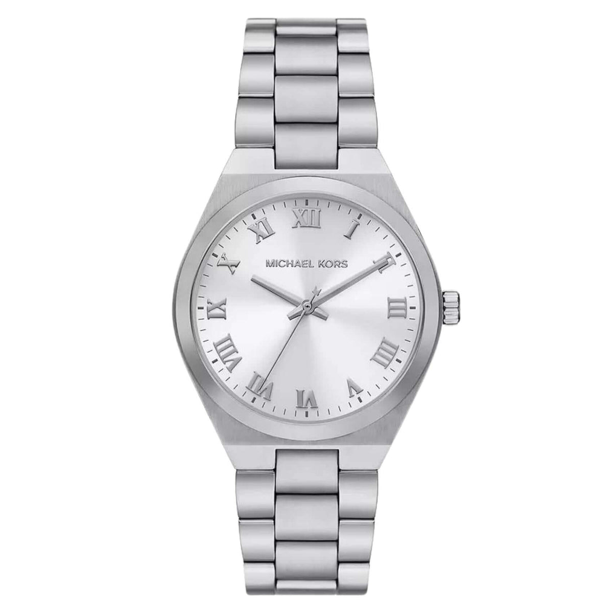 Γυναικείο ρολόι Michael Kors Lennox MK7393 με ασημί ατσάλινο μπρασελέ και ασημί καντράν 37mm.
