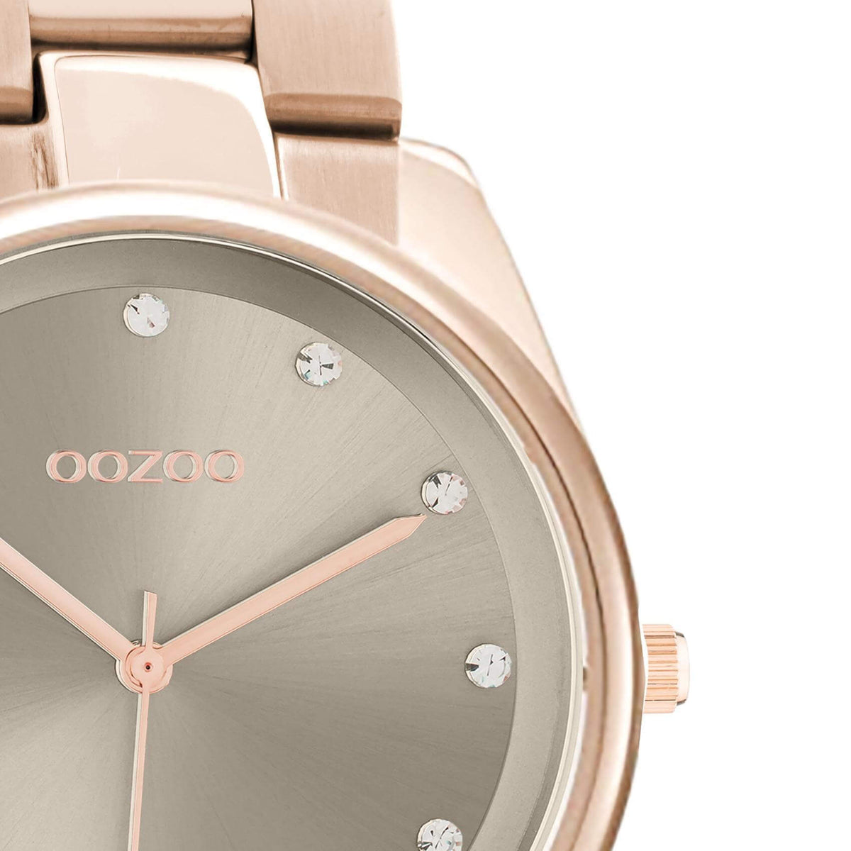Ρολόι Oozoo C10963 Με Ροζ Χρυσό Μπρασελέ & Ζιργκόν