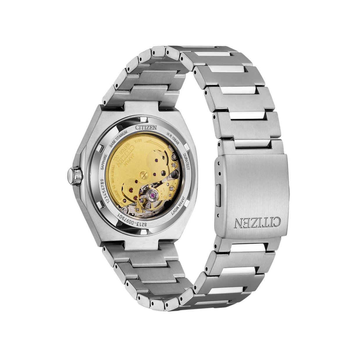 Open Back του Citizen Automatic NJ0180-80L που αποκαλύπτει τον αυτόματο μηχανισμό Caliber 8213