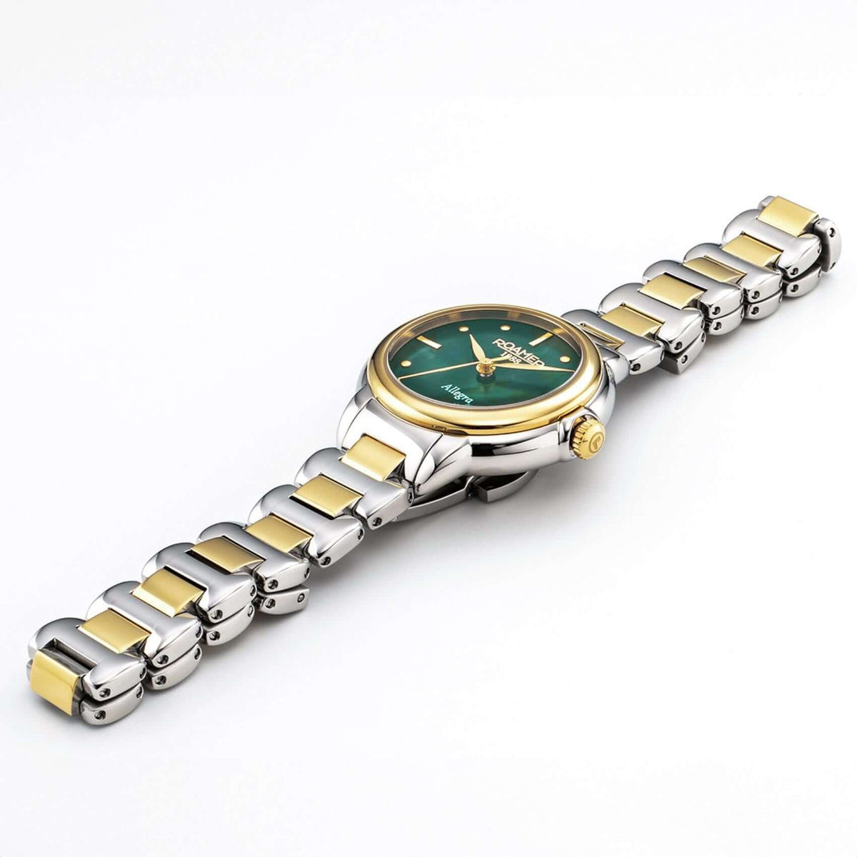 Γυναικείο Ρολόι Roamer Allegra 977847-47-70-20 Με Δίχρωμο Ατσάλινο Μπρασελέ