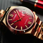 Αυτόματο Ρολόι Citizen NJ0153-82X Tsuyosa Με Χρυσό Μπρασελέ & Κόκκινο Καντράν