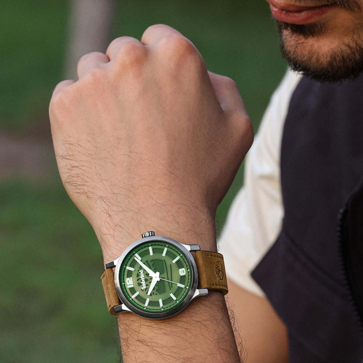 Ρολόι Timberland Driscoll TDWGA0094701 Με Καφέ Δερμάτινο Λουράκι
