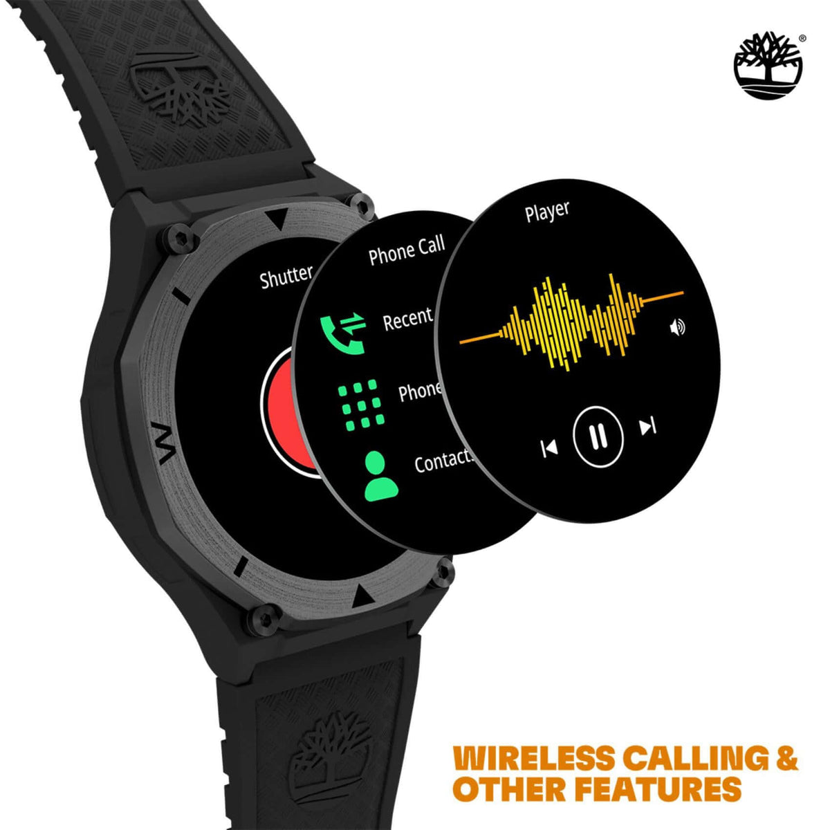 Ασύρματη κλήση μέσω smartphone στο Smartwatch Timberland Trail Force S2 TDIGB0089801
