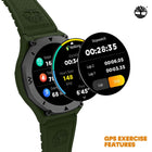 Ρολόι Smartwatch Timberland Trail Force S2 TDIGB0089803 Με Πράσινο Λουράκι Σιλικόνης