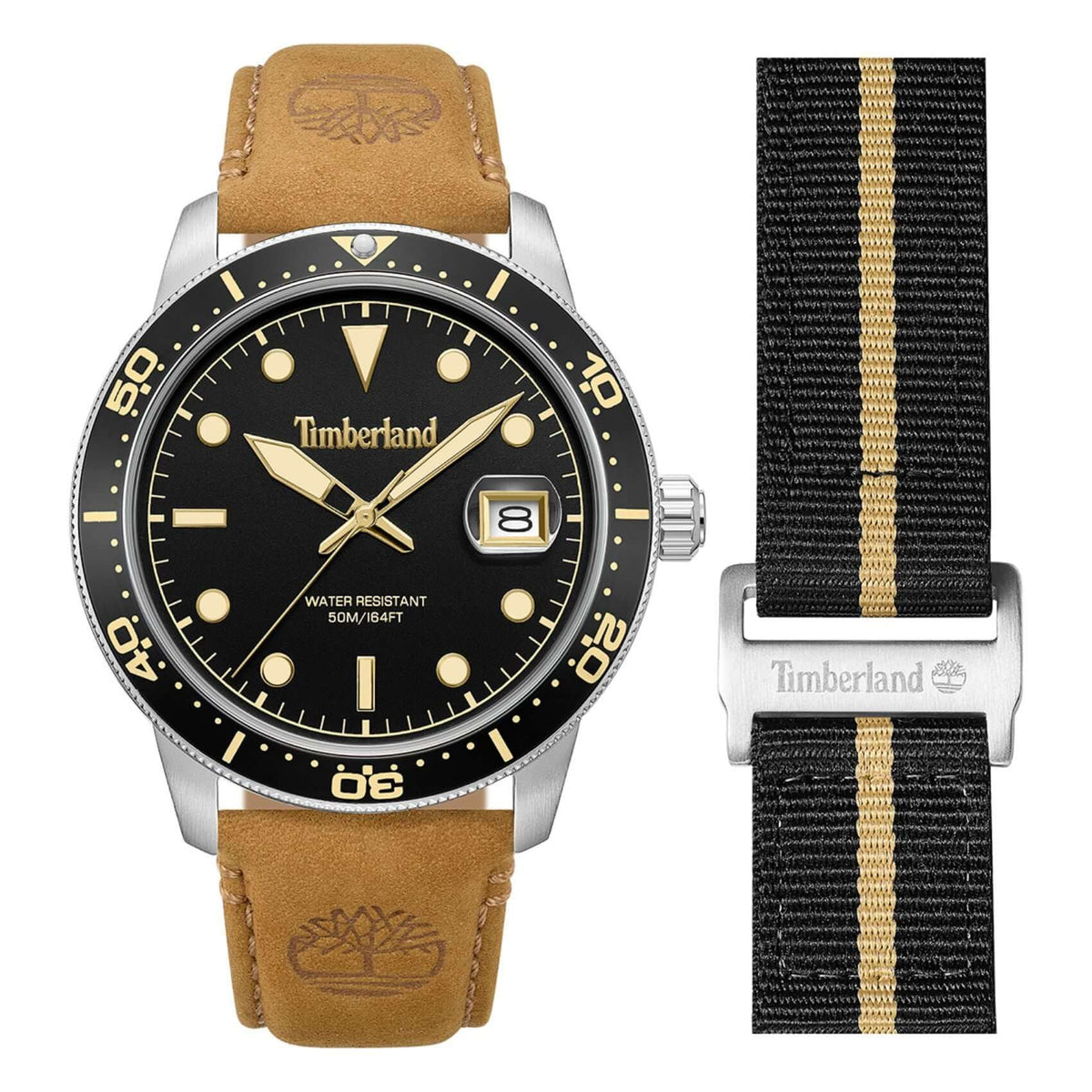 Ρολόι Timberland Peatfield TDWGB00834X0 Με Ταμπά Δερμάτινο Λουράκι