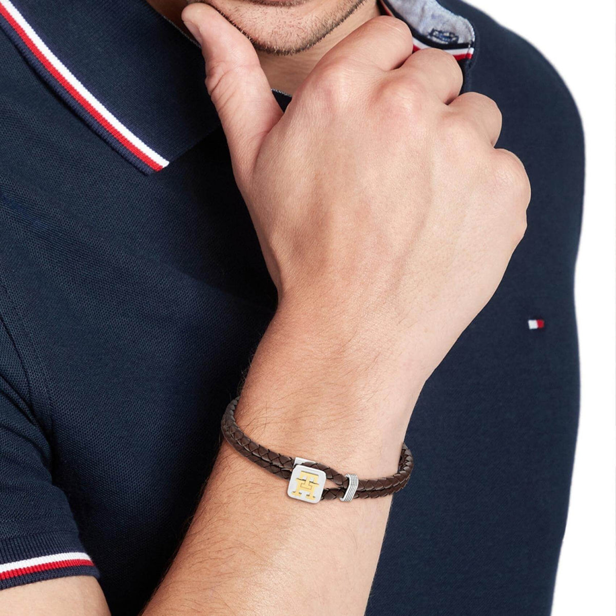 Βραχιόλι Tommy Hilfiger 2790532 Δερμάτινο Καφέ