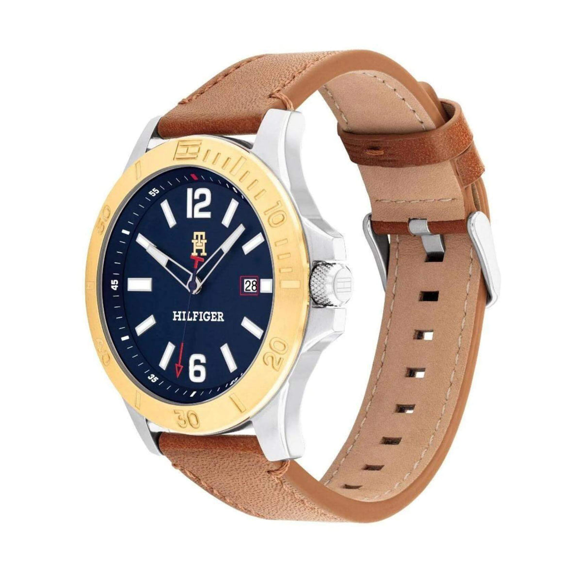 Ρολόι Tommy Hilfiger Ryan 1710529 Με Καφέ Δερμάτινο Λουράκι