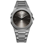 Ρολόι D1 Milano Ultra Thin Antracite 40 mm D1-UTBJ22 Με Ανθρακί Μπρασελέ