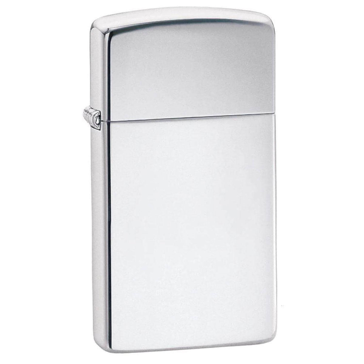 Αντιανεμικός αναπτήρας Zippo Slim Silver 1610 σε ασημί χρώμα με γυαλιστερή όψη και δυνατότητα χαράγματος για ένα προσωποποιημένο δώρο.