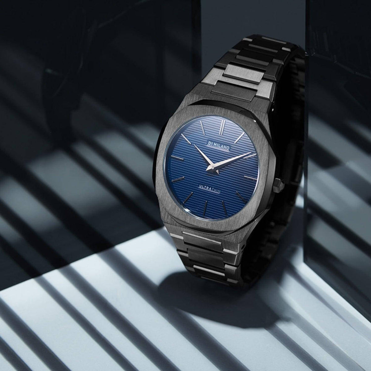Ρολόι D1 Milano Ultra Thin D1-UTBJ12 Με Ανθρακί Μπρασελέ