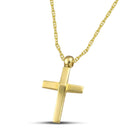 Βαπτιστικός Σταυρός για Αγόρι Χρυσός 14K Διπλής Όψεως CS001