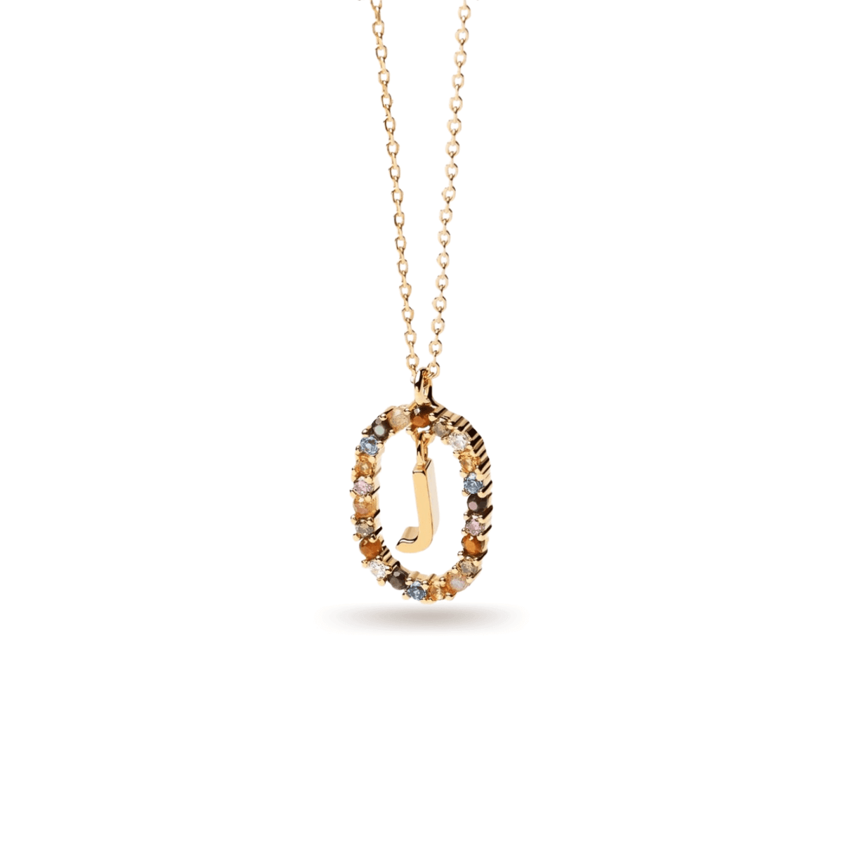 Κολιέ ασημένιο 925 μονόγραμμα PDPAOLA - themelidisjewels