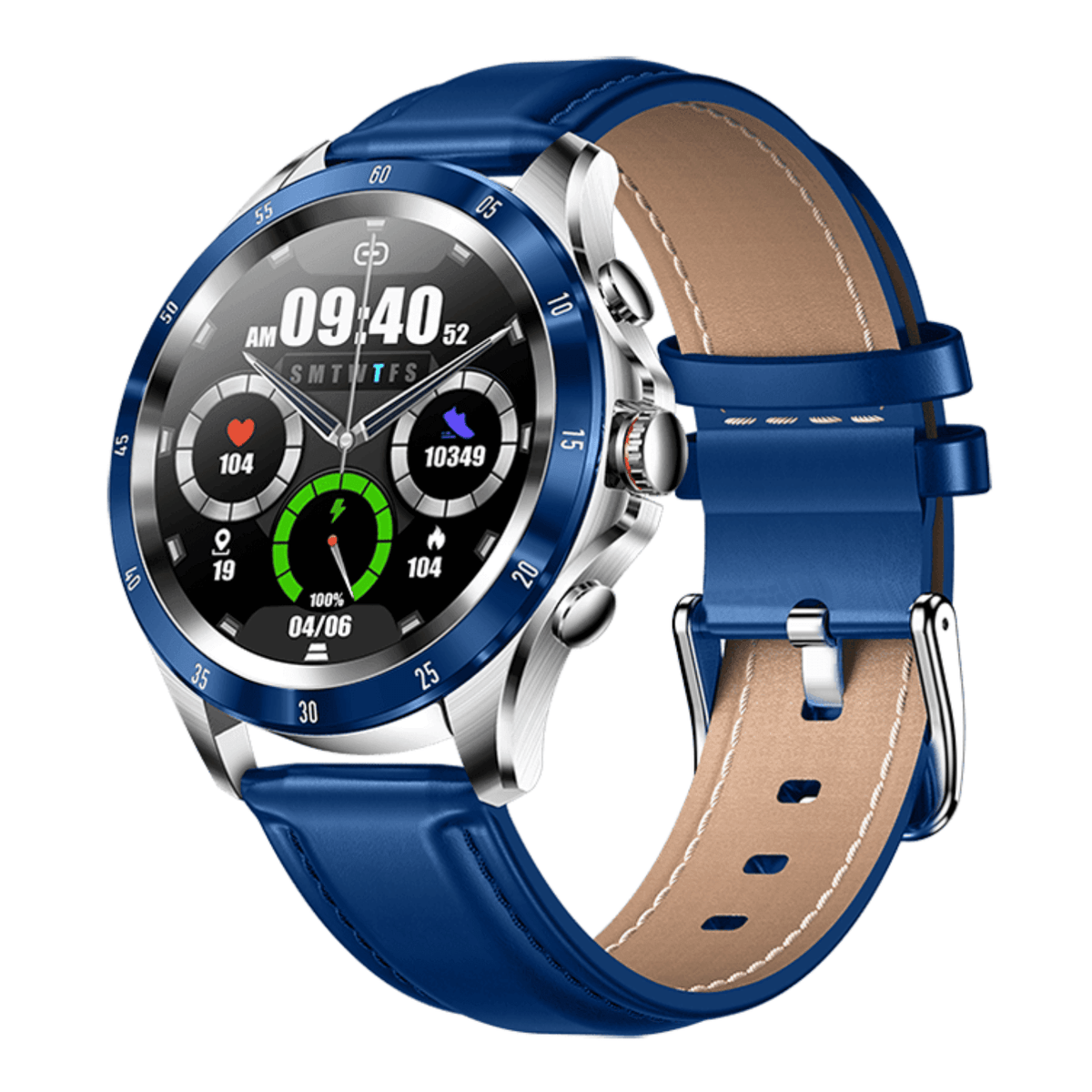 Ρολόι Smartwatch DAS4 Blue Leather SQ22 203065011